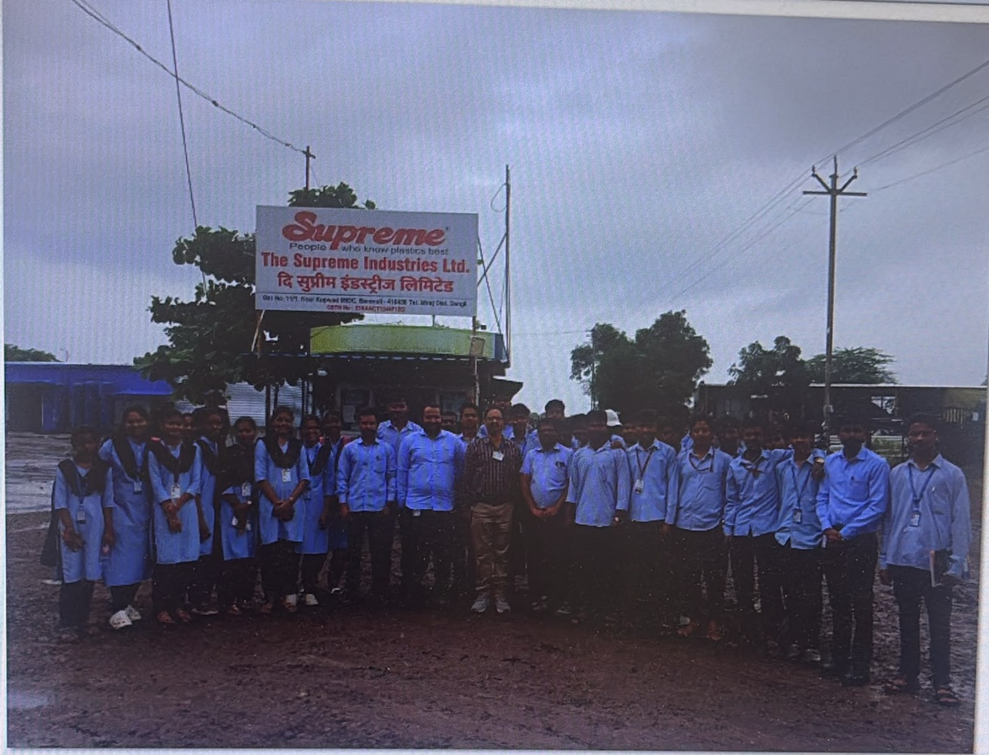 Industrial Visit at Supreme Industries Ltd. on 29/9/2025